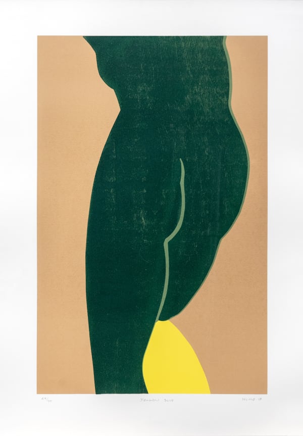 Gary Hume Yellow Slip, 2017 Screenprint and woodcut printed in colours. Signed verso and numbered from the edition of 40. 72 x 50 cm (28 3/8 x 19 3/4 in)