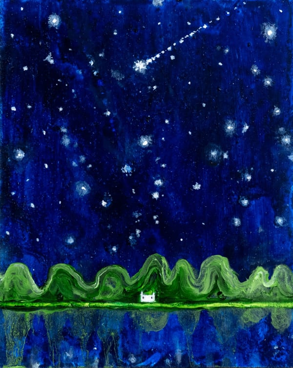 Suzy Murphy The Starry Pole, 2025 Oil on board. Signed verso. 25 x 20 cm (10 x 8 in)