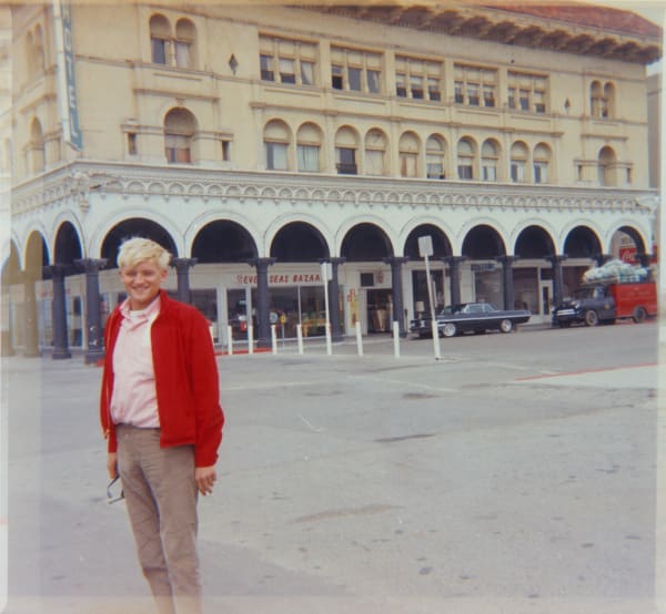 Kasmin David Hockney, Venice, California, 1964 C-type colour print Signed and numbered verso Standard, image: 22.5 x 24 cm (8 7/8 x 9 1/2 in), from an edition of 25