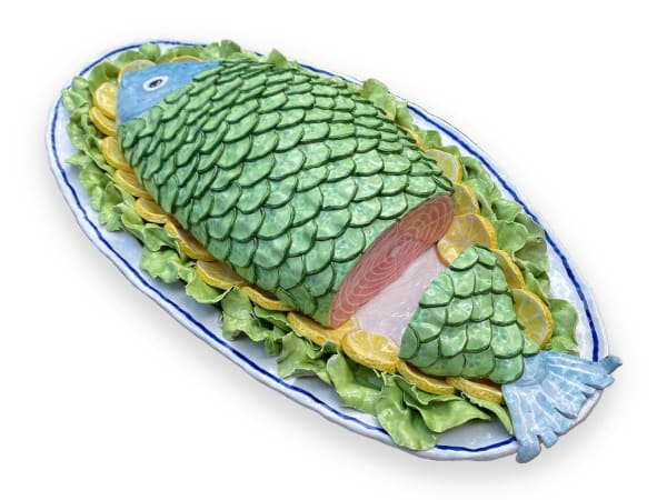 Katy Stubbs Country Club Buffet, 2022 earthenware and glaze Signed and dated. 52 x 28 x 9 cm (20 1/2 x 11 1/8 x 3 1/2 in)