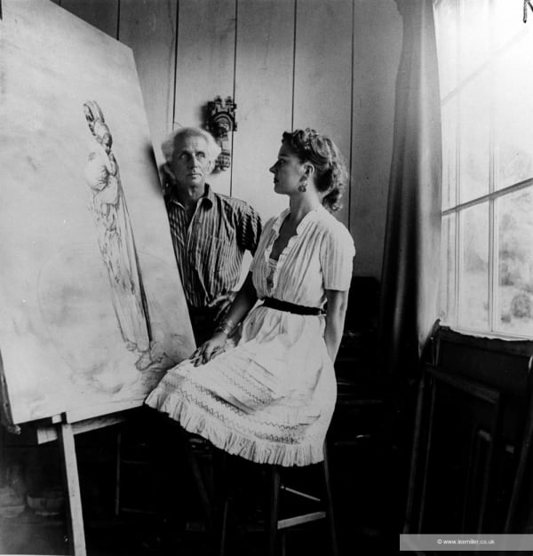 Lee Miller Max Ernst and Dorothea Tanning Sedona Arizona, 1946 Fine Archival Gelatin Silver print. Non-Editioned. Image size: 24.1 x 23.1 cm (9 1/2 x 9 1/8 in) Paper size: 34.4 x 28.7 cm (13 1/2 x 11 1/4 in)