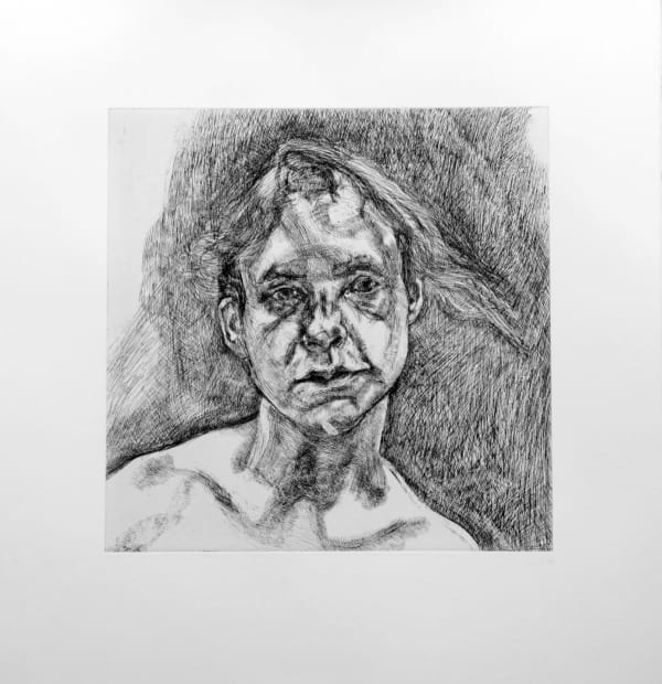 Lucian Freud, Head of a Naked Girl, 2000