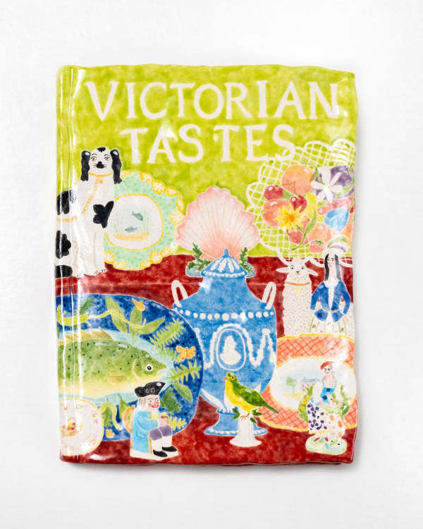 Katy Stubbs Victorian Tastes, 2025 Earthenware and glaze. Signed and dated. 25 x 19.5 x 3.7 cm (9 7/8 x 7 5/8 x 1 1/2 in)