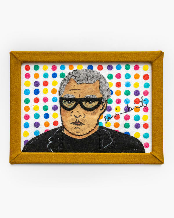 Lucy Sparrow Damien Hirst, 2025 Hand-sewn felt poster. From a limited edition of 20. 24 x 33 cm (9 1/2 x 13 in)