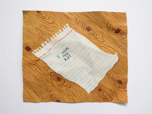 Katy Stubbs Note, 2024 Enamel paint on metal. Signed and dated verso. Signed and dated. 17 x 19 cm (6 3/4 x 7 1/2 in)