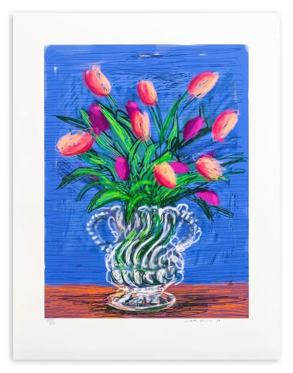 David Hockney A Bigger Book, Art Edition B, 2016 iPad drawing in colours. Signed in pencil and numbered from the edition of 250. Printed on archival paper. Published by Taschen. Image size: 44 x 34 cm (17 3/8 x 13 3/8 in) Sheet size: 56 x 43.2 cm (22 x 17 in)