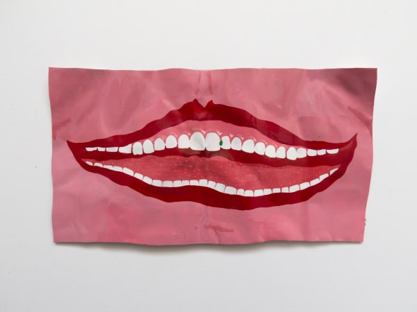 Katy Stubbs I can't bear being a Human, 2024 Enamel paint on metal. Signed and dated verso. Signed and dated. 9 x 16 cm (3 1/2 x 6 1/4 in)