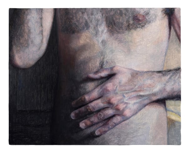 Anna Calleja Falling down mid flight -, 2025 Oil on panel. Signed verso. 20 x 25 cm (7 7/8 x 9 7/8 in)