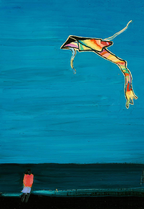 Tom Hammick Hover, 2020 Oil on wood. Signed verso. 25 x 17 cm (9 7/8 x 6 3/4 in)