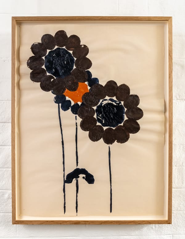 Georgie Hopton Medium Size Veg Print 7, 2009 Acrylic on newsprint. Signed verso. 60.5 x 45.7 cm (23 7/8 x 18 in)