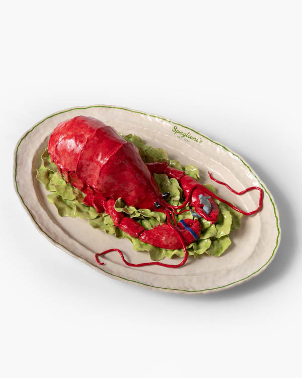 Katy Stubbs Defeat, 2023 Stoneware and glaze Signed and dated. 54 x 38 x 14 cm (21 1/4 x 15 x 5 1/2 in)