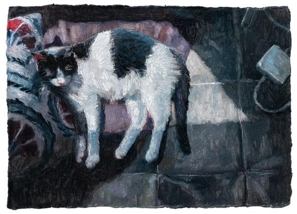 Anna Calleja The weather changes quick, 2025 Oil on paper. Signed verso. 15 x 21 cm (5 7/8 x 8 1/4 in)