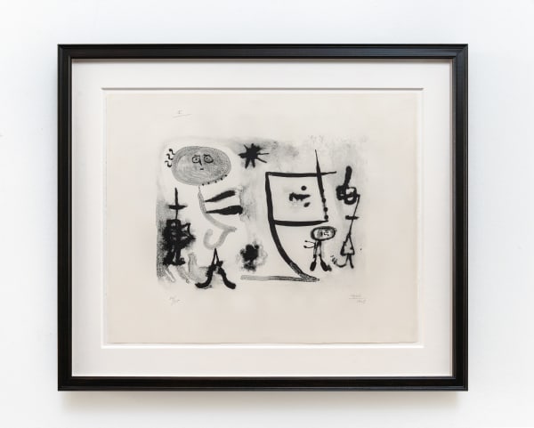 Joan Miró From: Album 13 (I), 1948 Lithograph. Signed in pencil and numbered from the edition of 75. Printed on Marais pur fil wove paper. Published by Maeght Éditeur, Paris 45 x 56.3 cm (17 3/4 x 22 1/8 in) (Mourlot 71-87) (Cramer books 18)