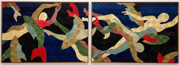 Pauline Guerrier, The reconciliation XIV & XV «dyptic «the water dance», 2022