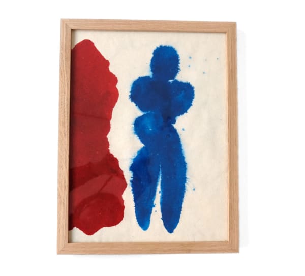 Esmaël Bahrani, Drawings framed in natural wood, 2023