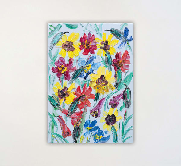 Hunt Slonem, Hummingbirds Belle Terre (JMG2702), 2025