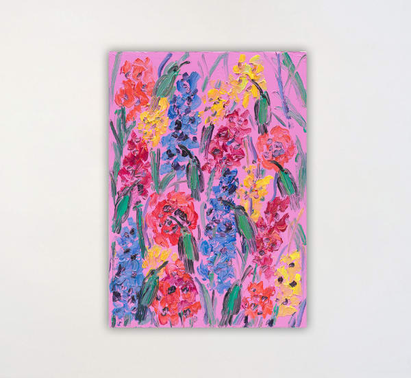 Hunt Slonem, Monks Hood (JMG2657), 2025