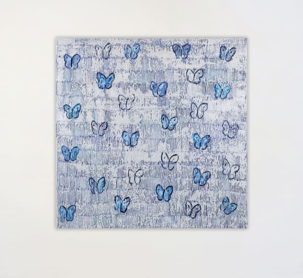 Hunt Slonem, Silver Ascension Friday (CSR2346), 2021