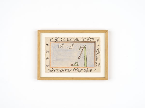 Frédéric Bruly Bouabré, Bi : C'est "bruit" d'un ressort de piège qui se détend, 1989