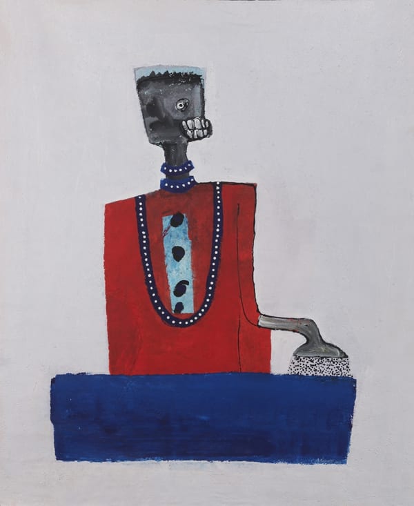 Amadou Sanogo Le bain Acrylique sur toile 164 x 134 cm 64.5 x 52.7 in