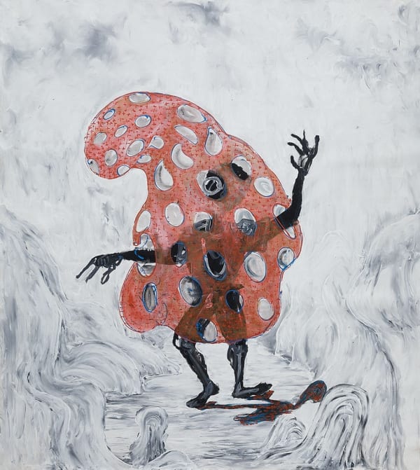 Klèmèguè HOMO Acrylique sur toile 161 x 143 cm 63 x 56 in