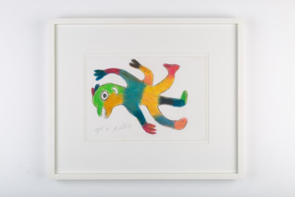 Ataa Oko Sans titre Crayon et crayon de couleur sur papier 15 x 21 cm 5,9 x 8,2 inches