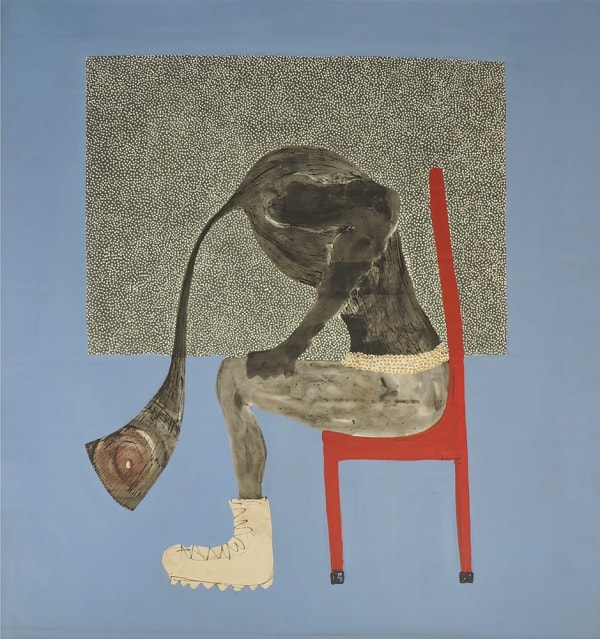 Amadou Sanogo Que les bayas parlent Acrylique sur toile 160 x 159 cm 63x 62.6 in