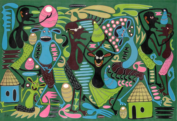 George Lilanga, Sans titre, 1999