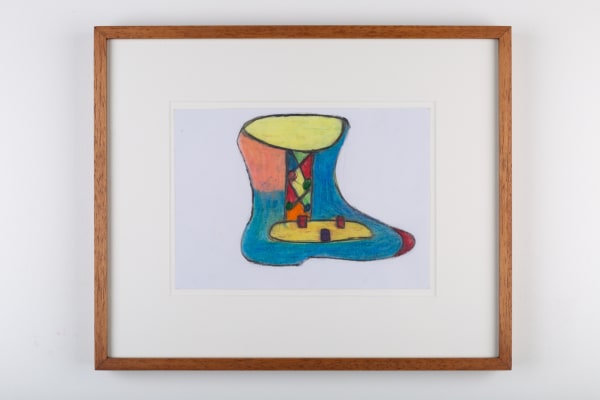 Ataa Oko Sans titre (chaussure) Crayon et crayon de couleur sur papier 15 x 21 cm 5 29/32 x 8 17/64 inches