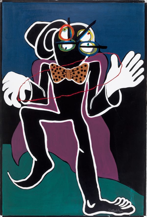 Pathy Tshindele Sans titre Acrylique sur toile 150 x 100 cm