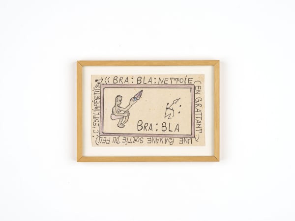 Frédéric Bruly Bouabré, BRA: BLA/ Nettoie (en grattant une banane sortie du feu): C'est l'impératif, No date