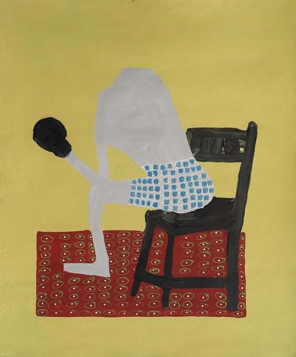 Amadou Sanogo Sans tête (Boxeur) Acrylique sur toile 137 x 112 cm 53,5 x 43,3 in