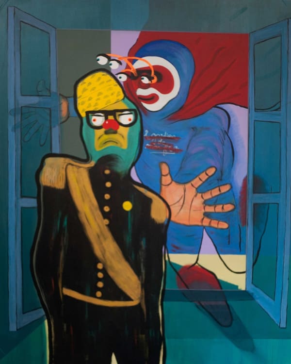 Pathy Tshindele Sans titre Acrylique sur toile 199 x 159 cm 78.7 x 63 in