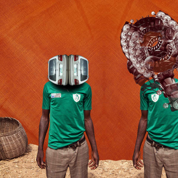 Joseph Obanubi Telepathy I Inkjet Print 75 x 75 cm (image) 85 x 85 cm (paper) 30 x 30 inches