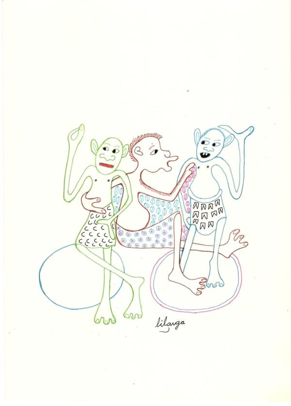 George Lilanga, Sans titre, 1976-1978