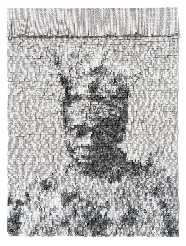 Nathalie Boutté African choir XIII Encre et Papier Japonnais 55 x 41 cm 21,6 x 16,4 inches