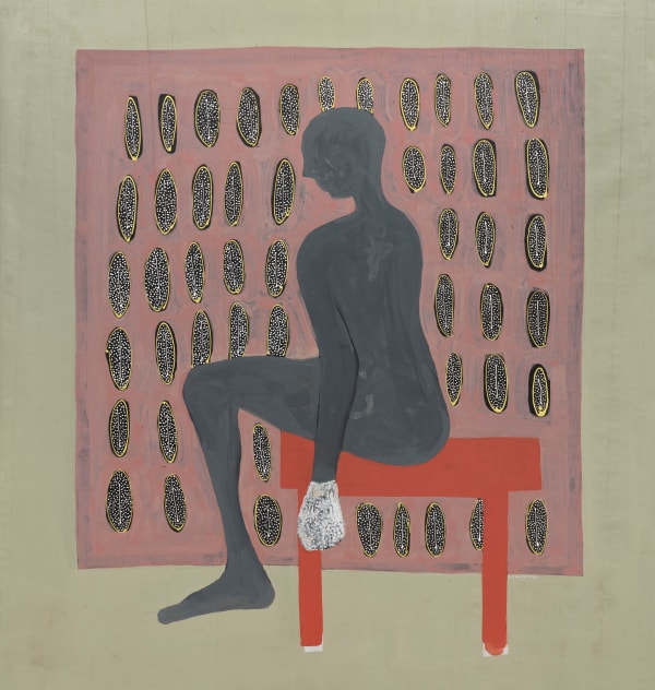 Amadou Sanogo Sans titre Acrylique sur toile 166 x 156 cm 65,35 x 61.41 inches