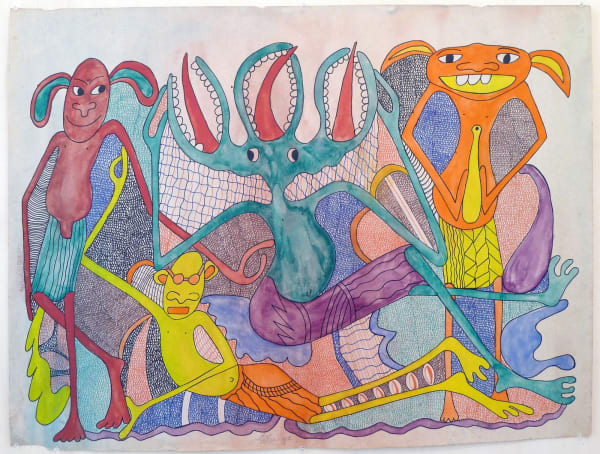 George Lilanga, Sans titre, C. 1975