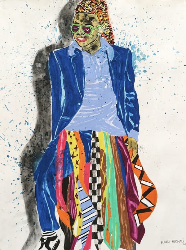 Kura Shomali Sans titre Encre, pigment et crayon sur papier 74 x 56 cm 29,1 x 22 in