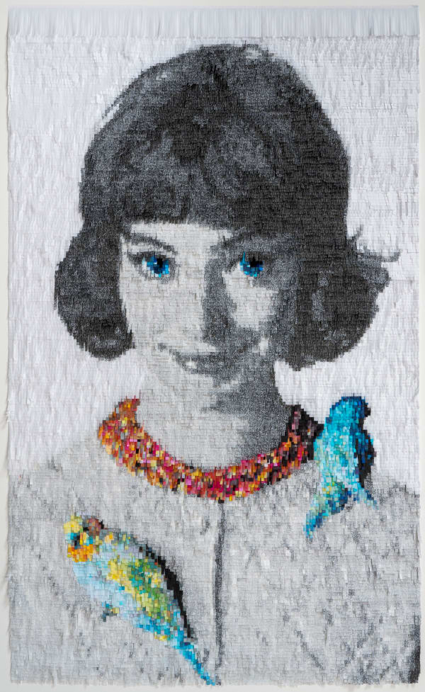 Nathalie Boutté, La jeune fille aux oiseaux, 2022