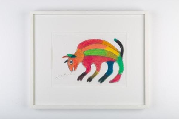 Ataa Oko Sans titre Crayon et crayon de couleur sur papier 15 x 21 cm 5,9 x 8,2 inches