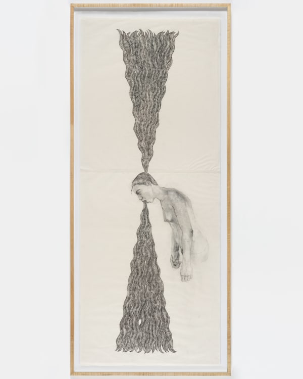 Shana Hoehn, Study for Seance: hair and vomit, 2022