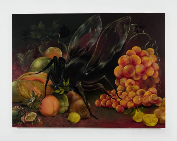 Kat Lyons, Banquet (the fly and fruits), 2020