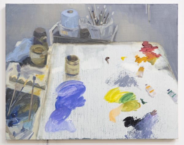 Palette, 2021 Oil on canvas 22 x 28 in 55.9 x 71.1 cm