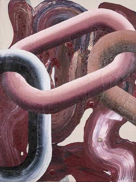 Makiko Harris, Ghost Links Plum, 2024