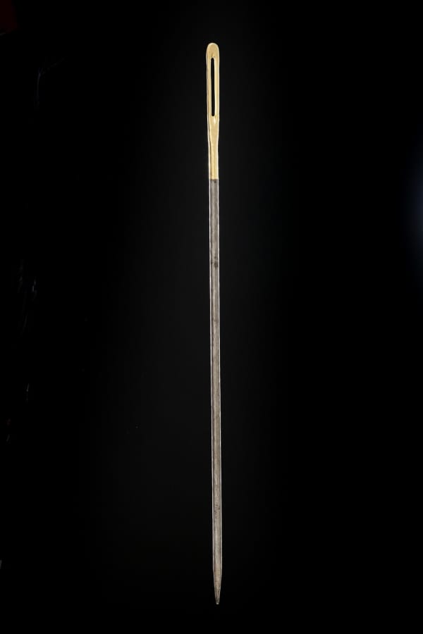 Makiko Harris, Sewing Needle 1 (Steel and Brass), 2023