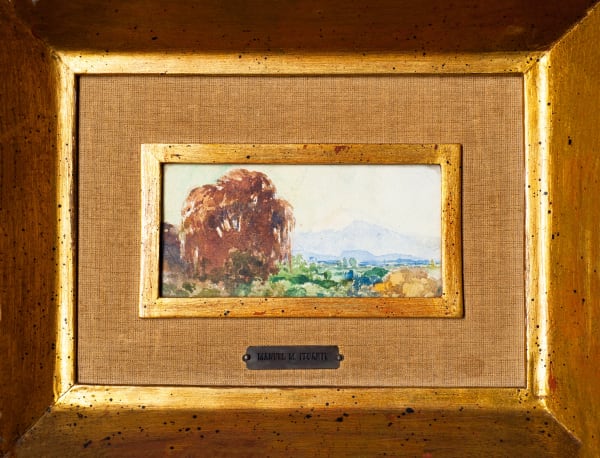 Manuel M. Ituarte, "Sin título (Paisaje y árbol)", Ca. 1980