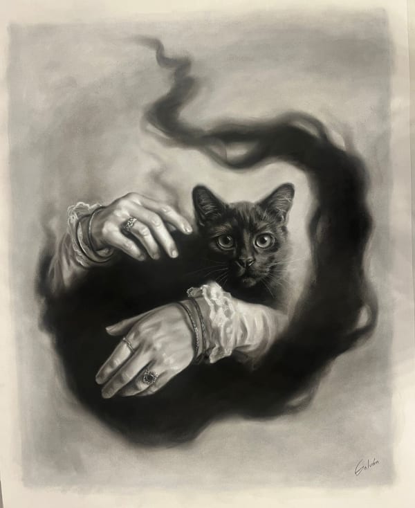 José Luis López Galván, "Sahumerio Negro III" , 2025