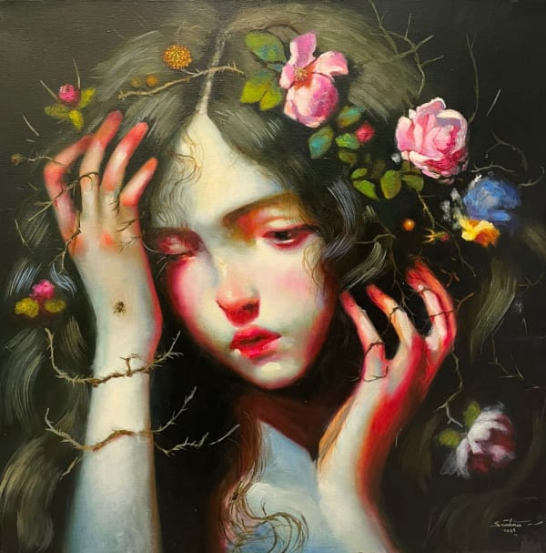 Salvador Santana, "Mujer de espinas", 2025