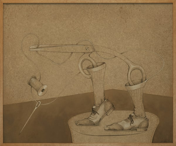 Mario Martín del Campo, "Cortando el hilo", 2017